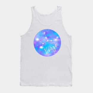 Virgo Zodiac sign constellation galaxy Tank Top